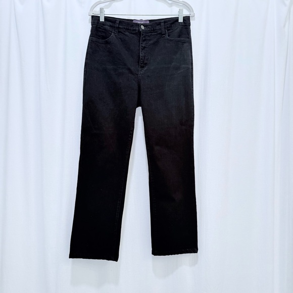 NYDJ Black Denim Petite Jeans, size 10P